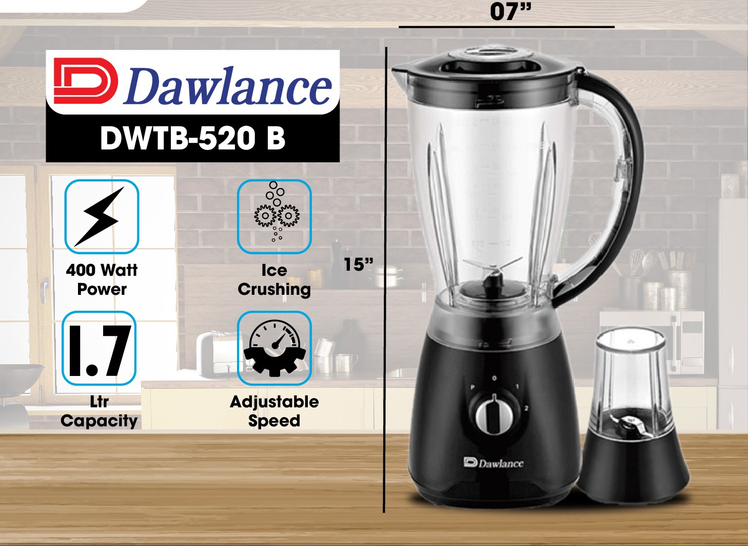 DWTB 520 B  : DAWLANCE BLENDER 
